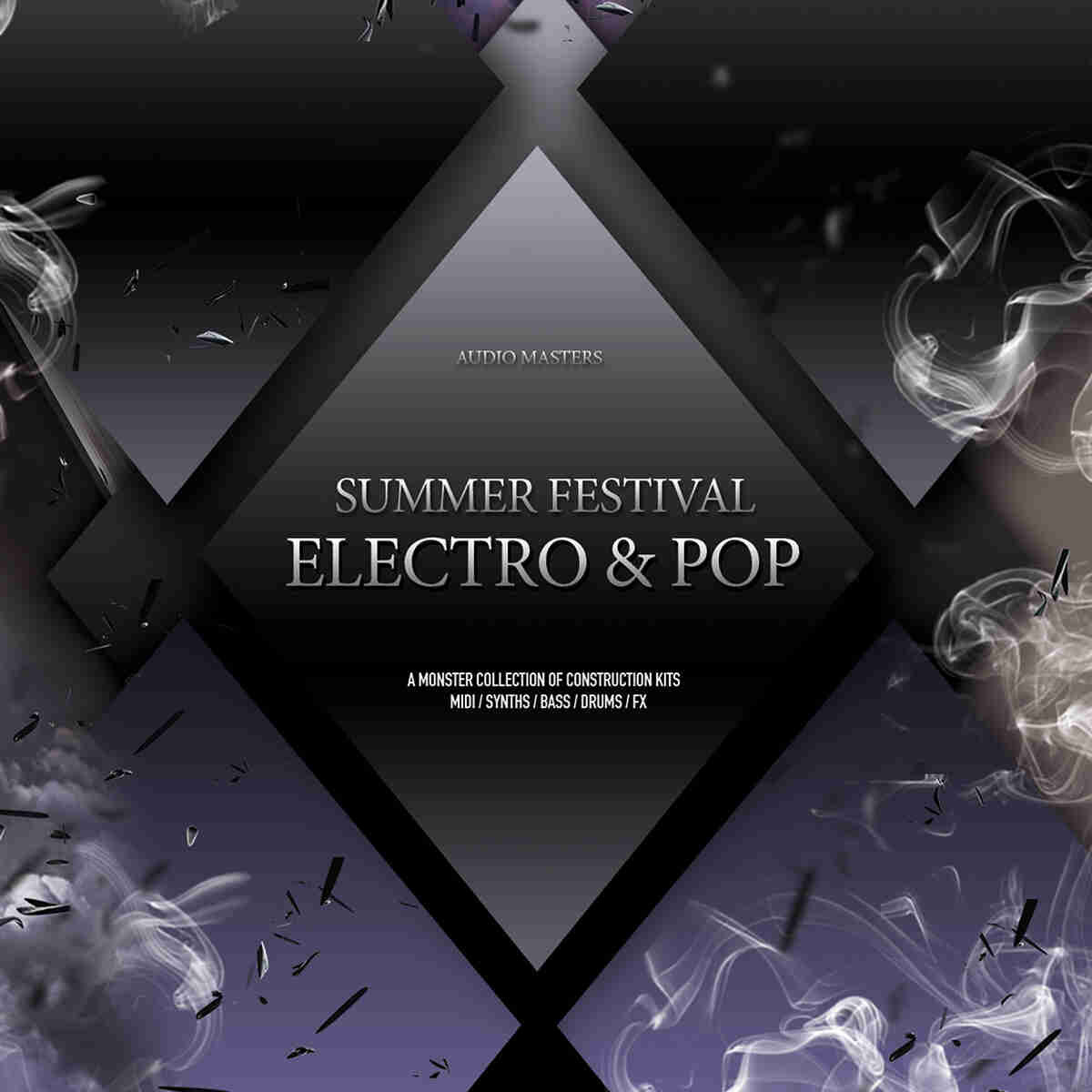 Audio Masters - Summer Festival Electro & Pop Sample Packs Software GUI Artwork